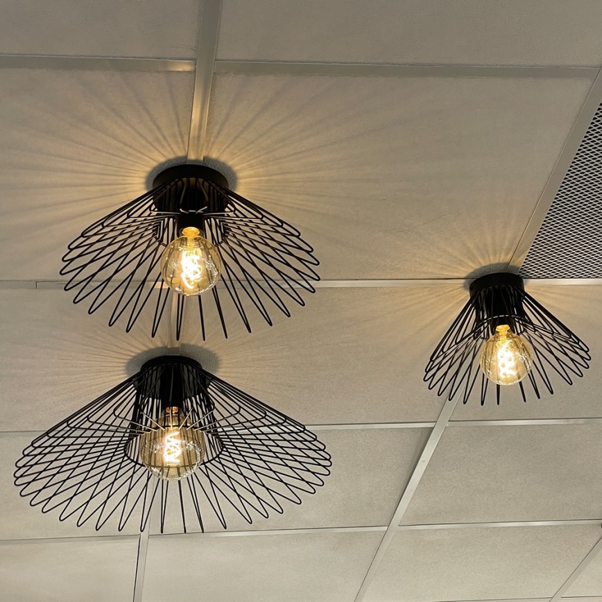 ONLI - Griestu lampa DUCCIO 1xE27/22W/230V d. 40 cm melna