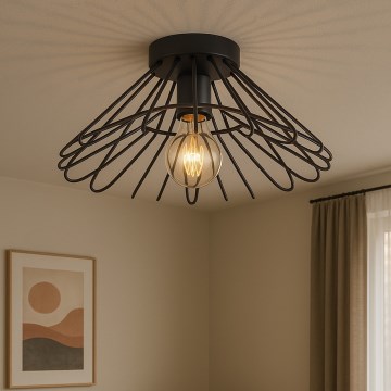 ONLI - Griestu lampa DUCCIO 1xE27/22W/230V d. 60 cm melna