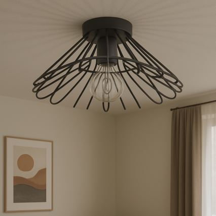ONLI - Griestu lampa DUCCIO 1xE27/22W/230V d. 60 cm melna