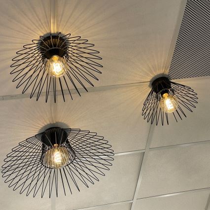ONLI - Griestu lampa DUCCIO 1xE27/22W/230V d. 60 cm melna