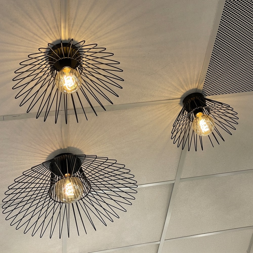 ONLI - Griestu lampa DUCCIO 1xE27/22W/230V d. 60 cm melna