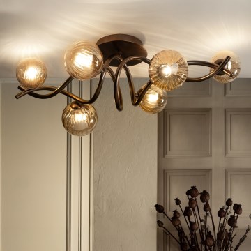 ONLI - Griestu lampa FRIDA 6xG9/6W/230V miedzēta