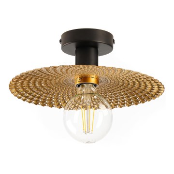 ONLI - Griestu lampa GOLDEN 1xE27/22W/230V d. 28 cm zelta/melna