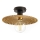 ONLI - Griestu lampa GOLDEN 1xE27/22W/230V d. 28 cm zelta/melna