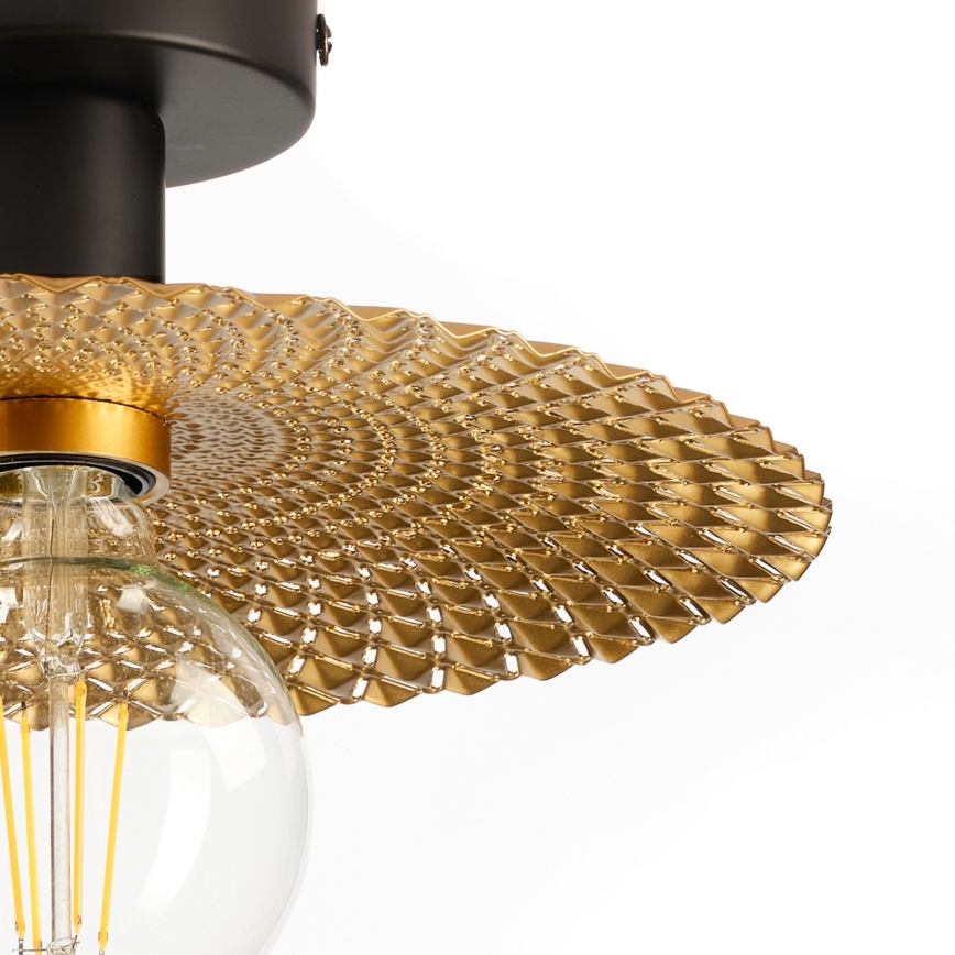 ONLI - Griestu lampa GOLDEN 1xE27/22W/230V d. 28 cm zelta/melna