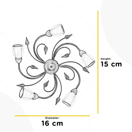 ONLI - Griestu lampa LILIANA 5xE14/6W/230V