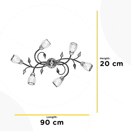 ONLI - Griestu lampa LILIANA 6xE14/6W/230V
