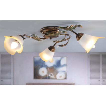 ONLI - Griestu lampa QUERCIA 3xE14/6W/230V