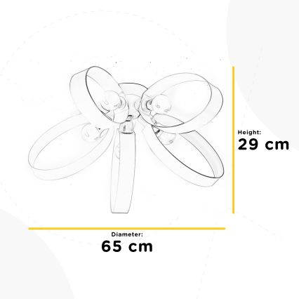 ONLI - Griestu lampa SERENA 5xE14/6W/230V balta
