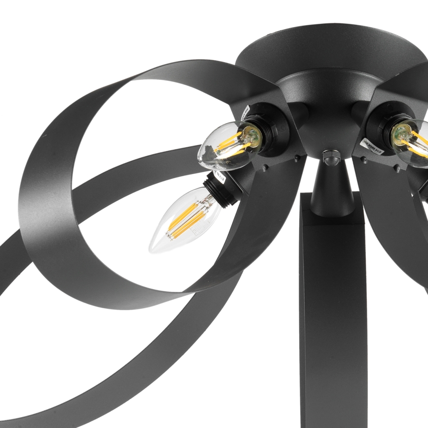 ONLI - Griestu lampa SERENA 5xE14/6W/230V melna