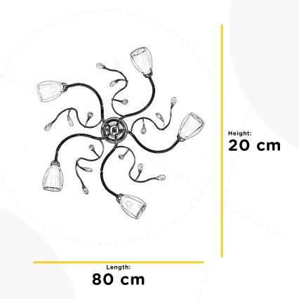 ONLI - Griestu lampa SHARON 5xE14/6W/230V