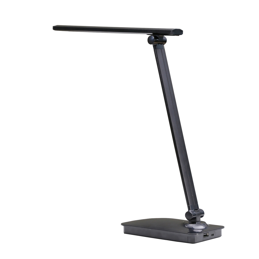 ONLI - LED Aptumšojama galda lampa ar USB portu DESKI LED/7W/230V 4000K melna
