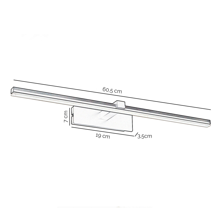 ONLI - LED Attēla lampa FRED LED/14W/230V 4000K melna
