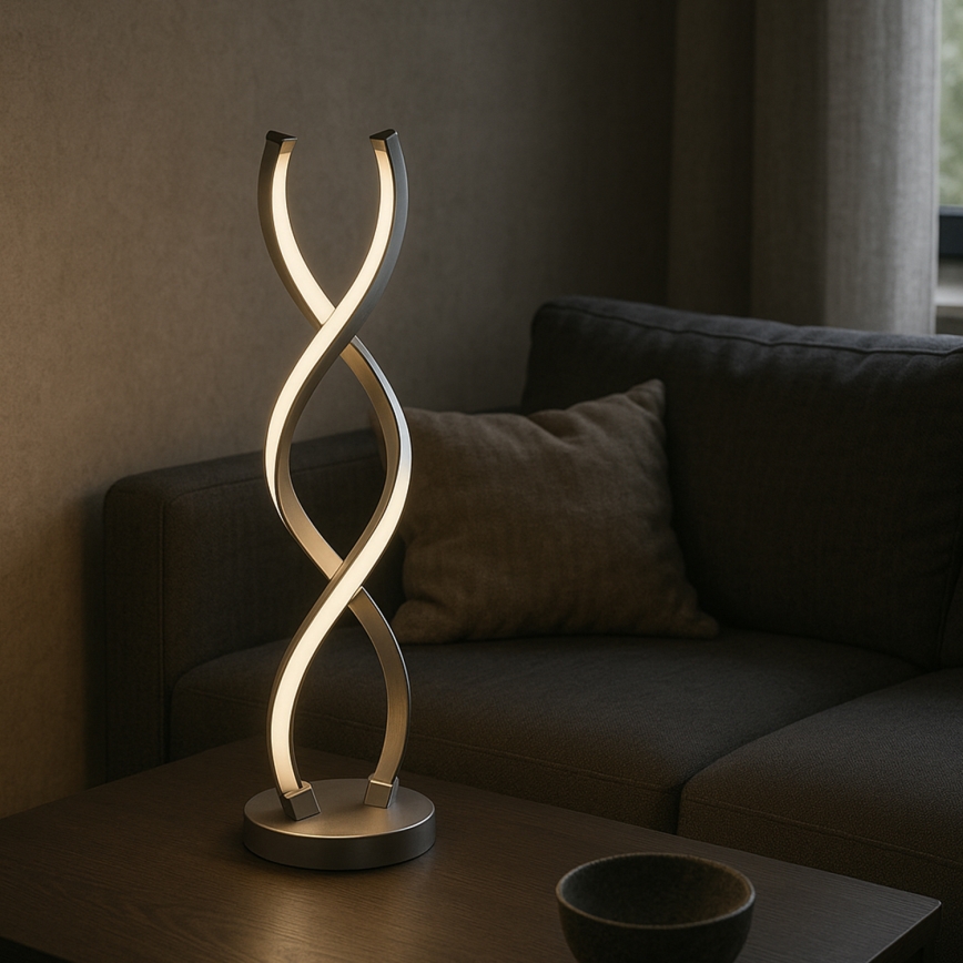 ONLI - LED Galda lampa DNA LED/12W/230V 4000K 48,5 cm sudraba
