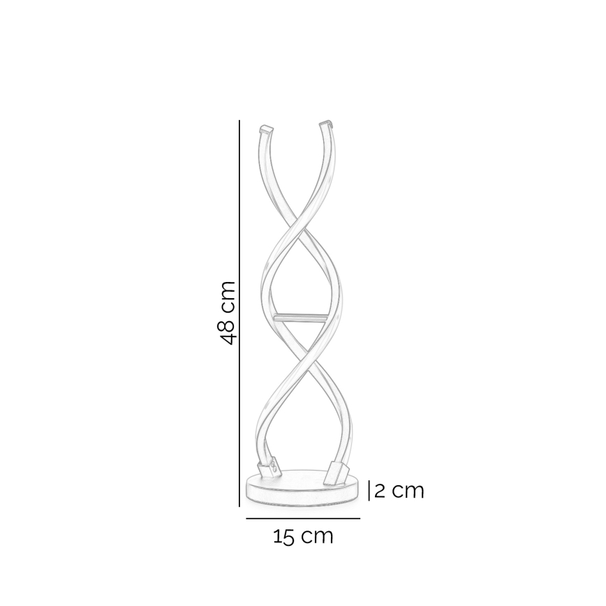 ONLI - LED Galda lampa DNA LED/12W/230V 4000K 48,5 cm sudraba