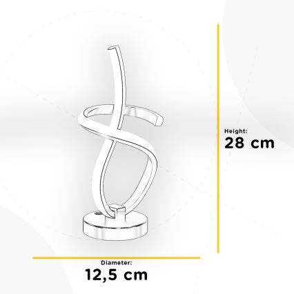 ONLI - LED Galda lampa KIRA LED/10W/230V 4000K 28 cm zelta