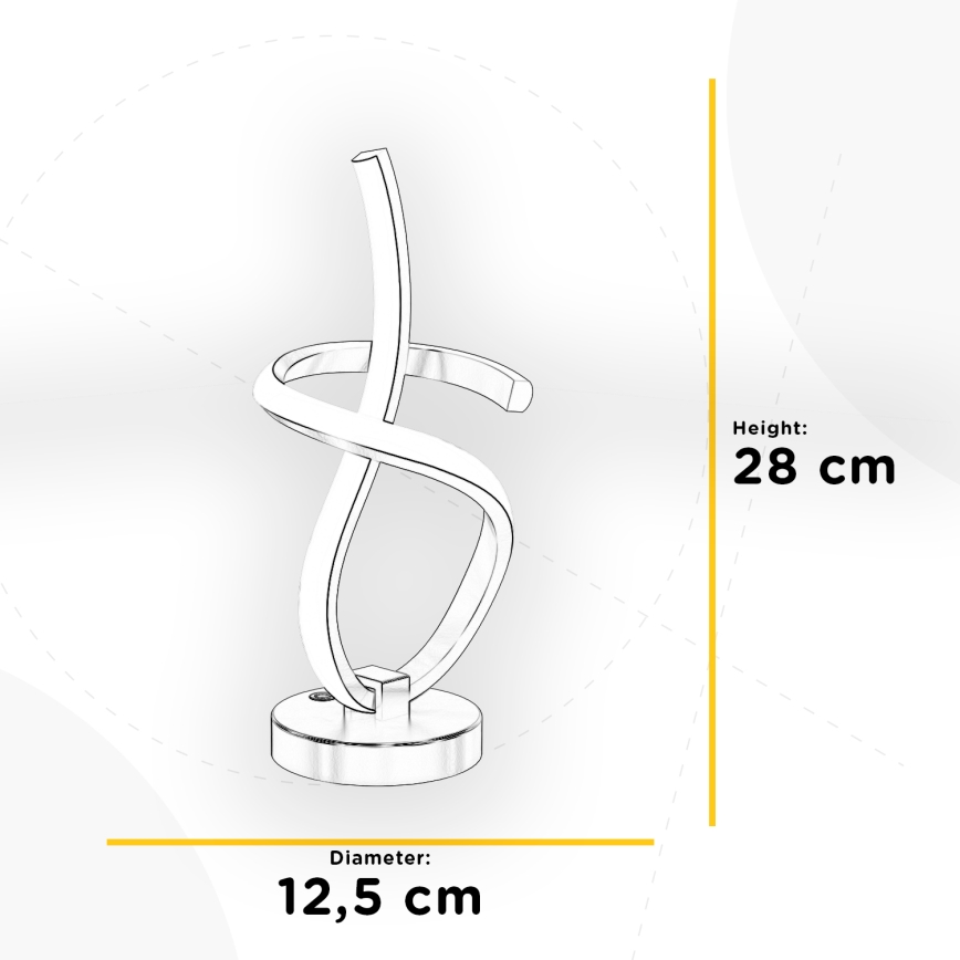 ONLI - LED Galda lampa KIRA LED/10W/230V 4000K 28 cm zelta
