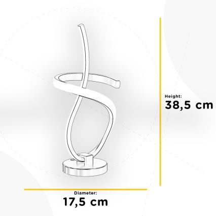 ONLI - LED Galda lampa KIRA LED/12W/230V 4000K 38,5 cm zelta