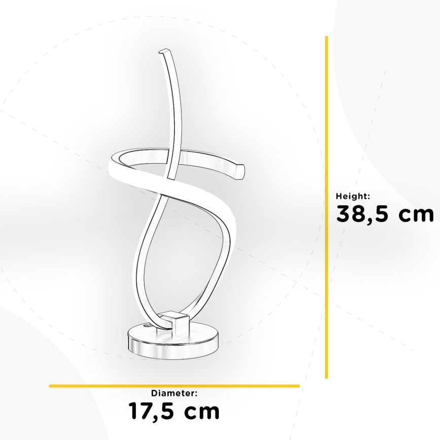 ONLI - LED Galda lampa KIRA LED/12W/230V 4000K 38,5 cm zelta