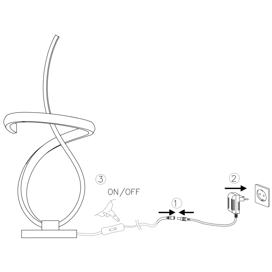 ONLI - LED Galda lampa KIRA LED/12W/230V 4000K 38,5 cm zelta