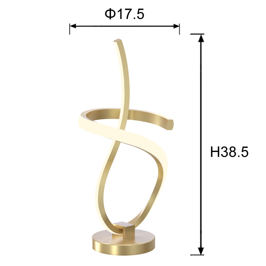 ONLI - LED Galda lampa KIRA LED/12W/230V 4000K 38,5 cm zelta