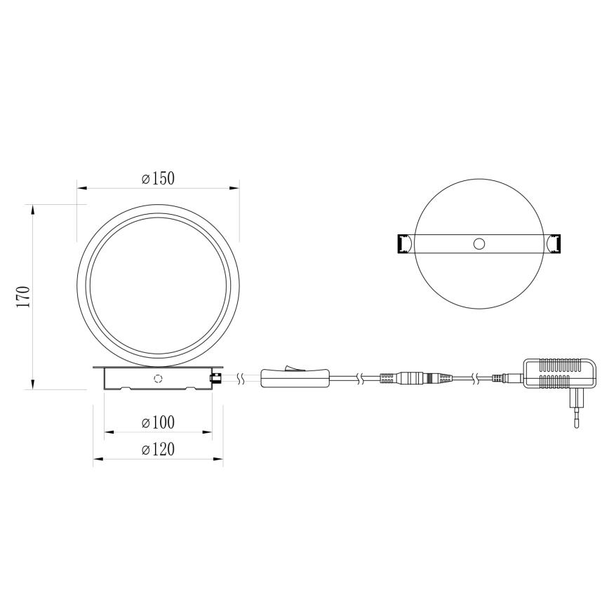 ONLI - LED galda lampa NOELIA LED/4W/230V 17 cm zelta