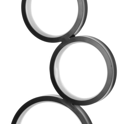 ONLI - LED Galda lampa RINGS LED/17W/230V 4000K 37 cm melna