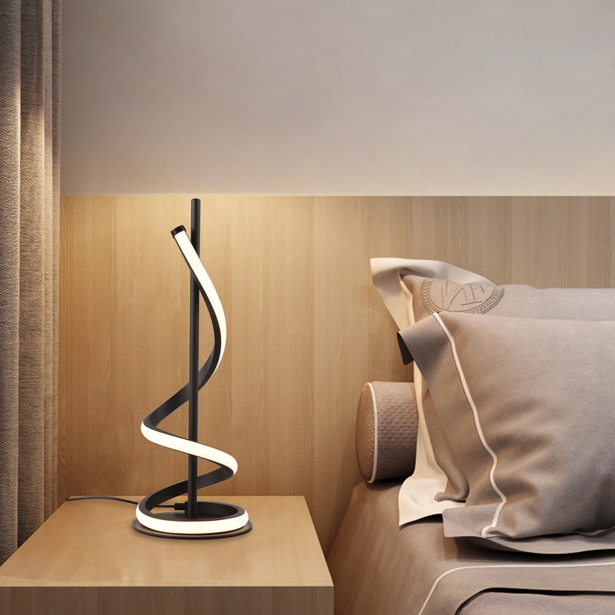 ONLI - LED Galda lampa TWIST LED/12W/230V 4000K 40 cm melna