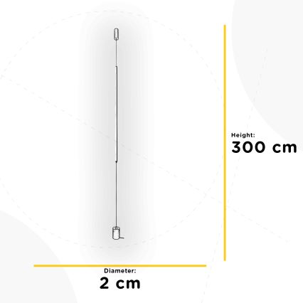ONLI - LED grīdas lampa SIRILLA LED/20W/230V melna