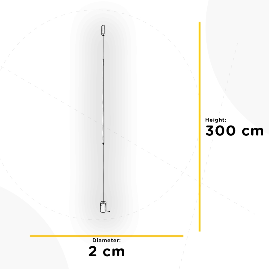 ONLI - LED grīdas lampa SIRILLA LED/20W/230V melna