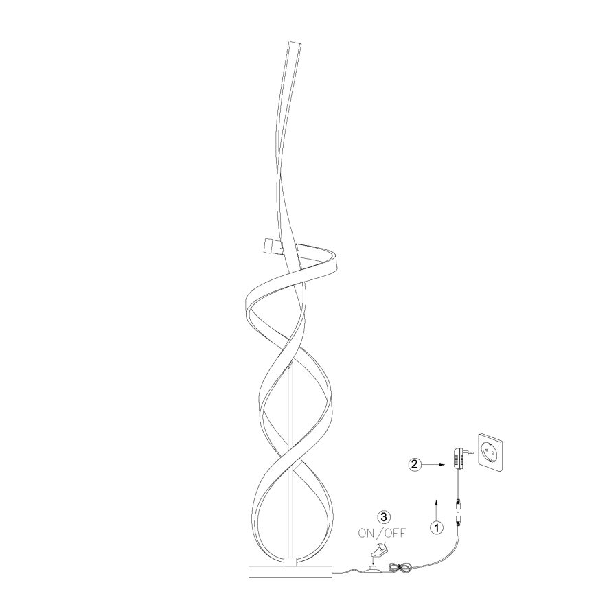 ONLI - LED Grīdas stāvlampa KIRA LED/31W/230V 4000K zelta