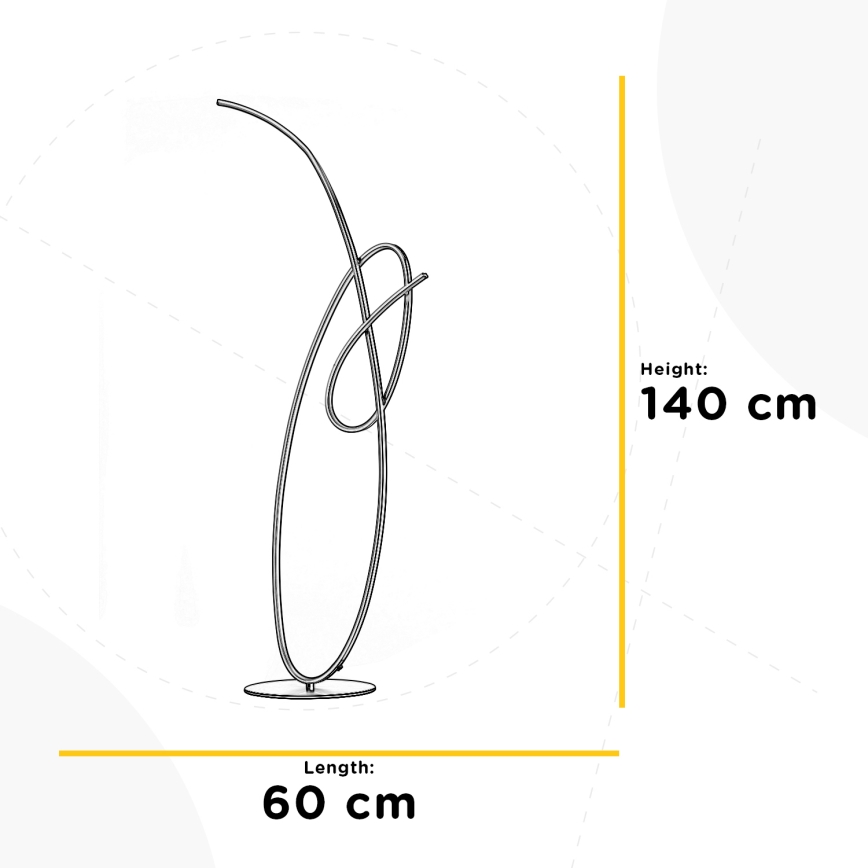 ONLI - LED Grīdas stāvlampa SIGN LED/42W/230V 4000K zelta