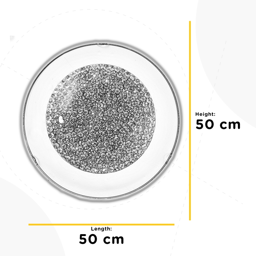ONLI - LED Griestu lampa BRILL LED/21W/230V 4000K d. 50 cm