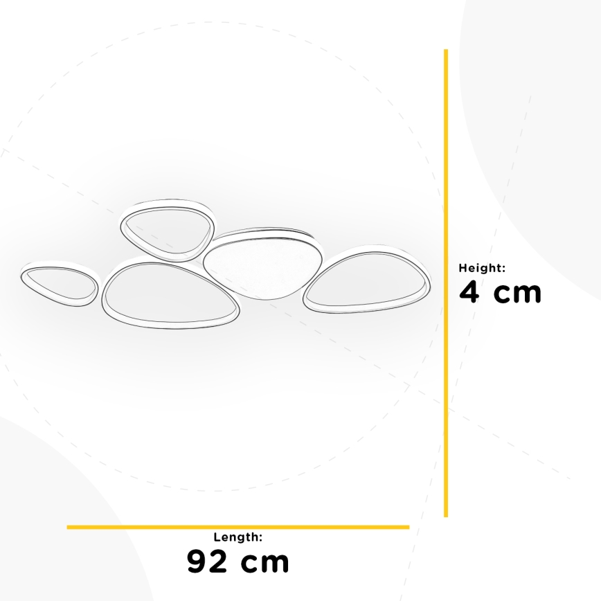 ONLI - LED Griestu lampa ROMEO LED/48W/230V 4000K balta