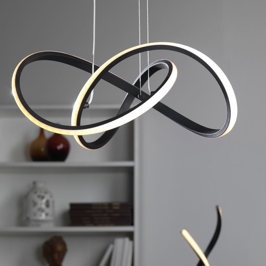 ONLI - LED Lustra ar auklu DAFNE LED/30W/230W 4000K melna