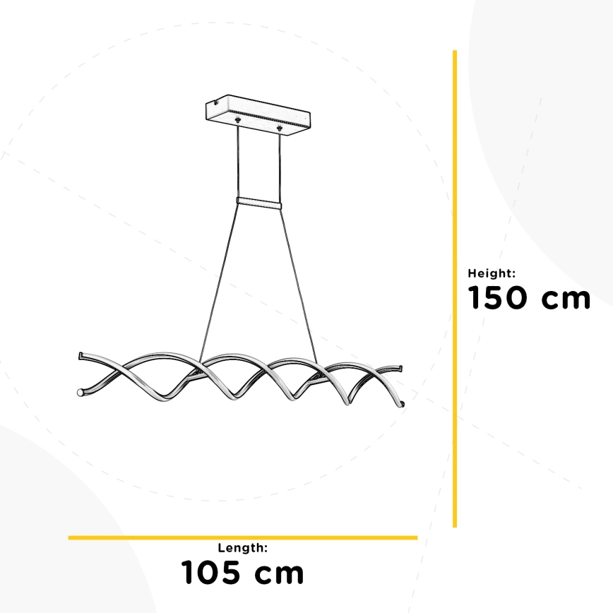 ONLI - LED Lustra ar auklu DNA LED/24W/230V 4000K sudraba
