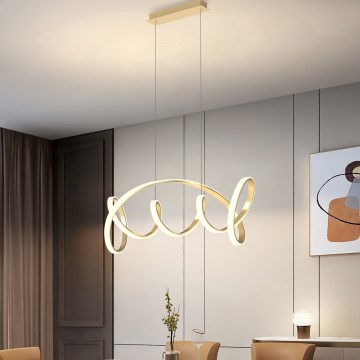 ONLI - LED Lustra ar auklu KIRA LED/60W/230V 4000K zelta