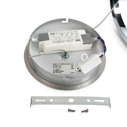 ONLI - LED Lustra ar auklu LOOP LED/40W/230V 4000K spīdīgi hromēts