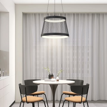 ONLI - LED Lustra ar auklu MATE LED/40W/230V 4000K melna