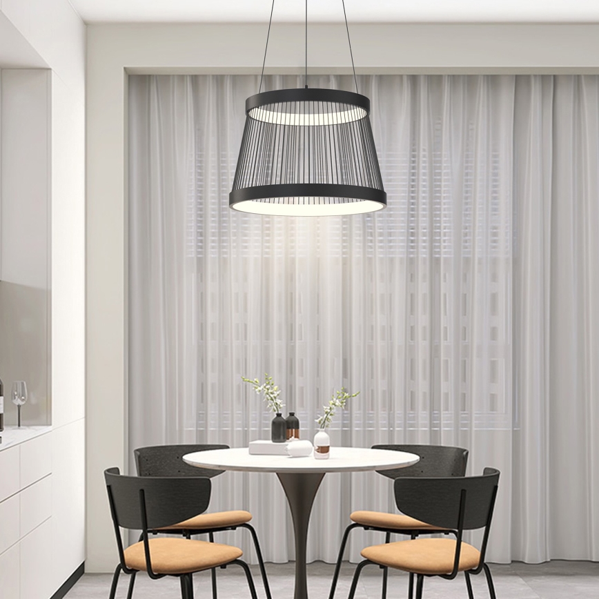 ONLI - LED Lustra ar auklu MATE LED/40W/230V 4000K melna