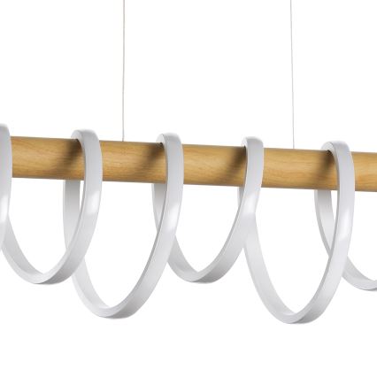 ONLI - LED Lustra ar auklu NILO LED/70W/230V 4000K brūna/balta