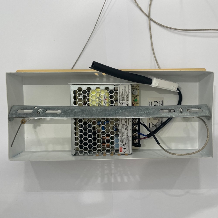 ONLI - LED Lustra ar auklu NILO LED/70W/230V 4000K brūna/balta