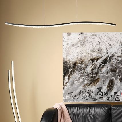 ONLI - LED Lustra ar auklu ONDA LED/30W/230V 4000K melna