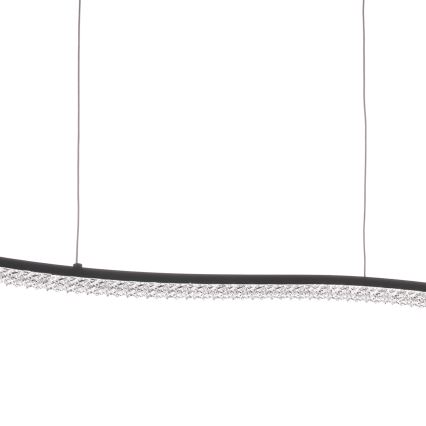 ONLI - LED Lustra ar auklu ONDA LED/30W/230V 4000K melna