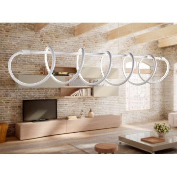 ONLI - LED Lustra ar auklu SPIRALE LED/72W/230V 3000K balta