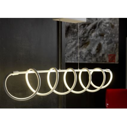 ONLI - LED Lustra ar auklu SPIRALE LED/72W/230V 3000K balta
