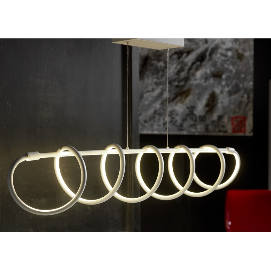 ONLI - LED Lustra ar auklu SPIRALE LED/72W/230V 3000K balta