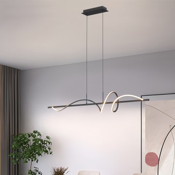 ONLI - LED Lustra ar auklu TWIST LED/30W/230V 4000K melna