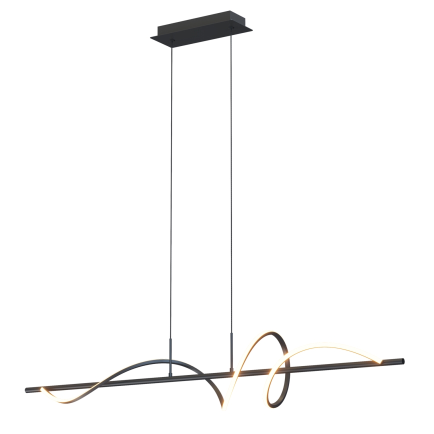 ONLI - LED Lustra ar auklu TWIST LED/30W/230V 4000K melna