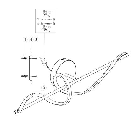 ONLI - LED Sienas lampa TWIST LED/25W/230V 4000K melna